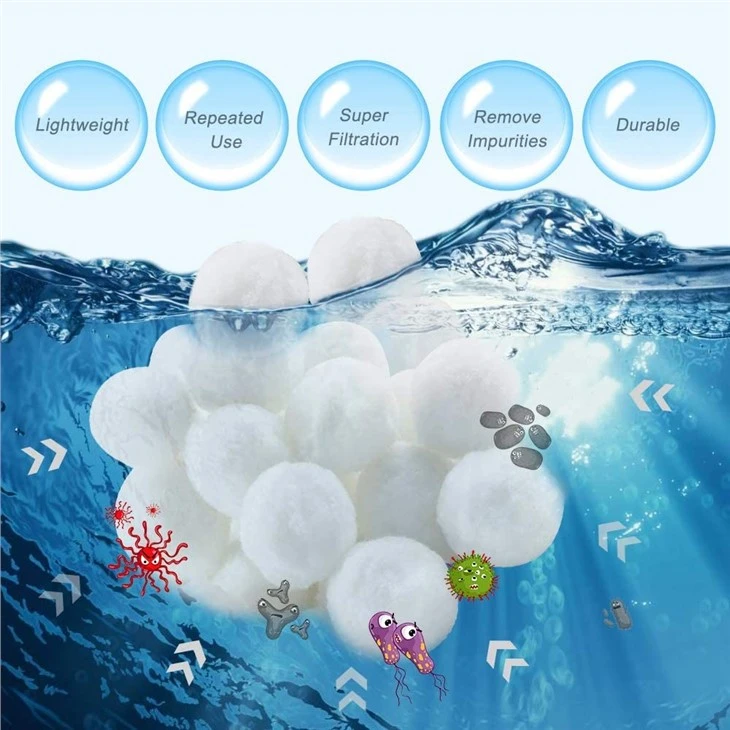 Polyester Fiber Filter Balls Replace Sand For Swimming Pool Filters