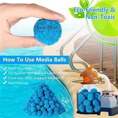 Полімерні фільтруючі кульки для басейну Blue Fibalon Blue Pool Filter Balls