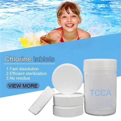 TCCA Trichlorochloride Tablets 3 Inches Trichloroisocyanuric Acid 90 Powder Trichloro Granules For Cleaning Swimming Pools